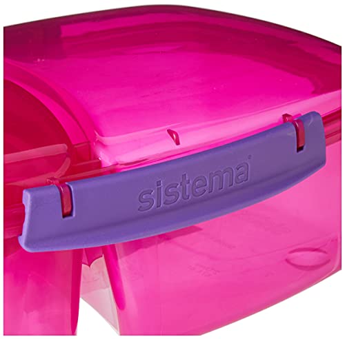 Sistema-40920-Lunch-Triple-Split-Lunch-Box-with-Yoghurt-Pot-2-L-Assorted-colors