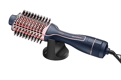 MONDIAL Escova Secadora InfraRed, Azul/Golden Rose, Bivolt - ES-01-IR