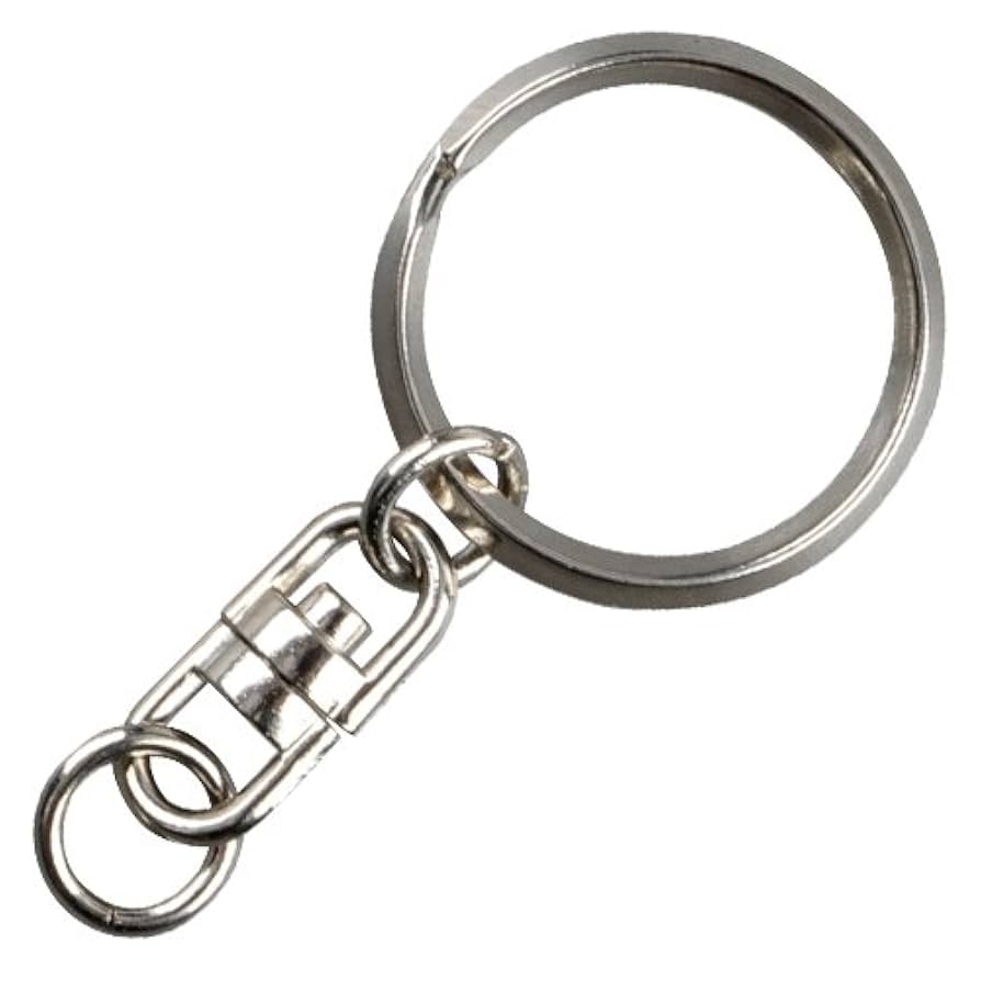 Amazon | Good-L キーホルダー金具 回転カン付二重リング