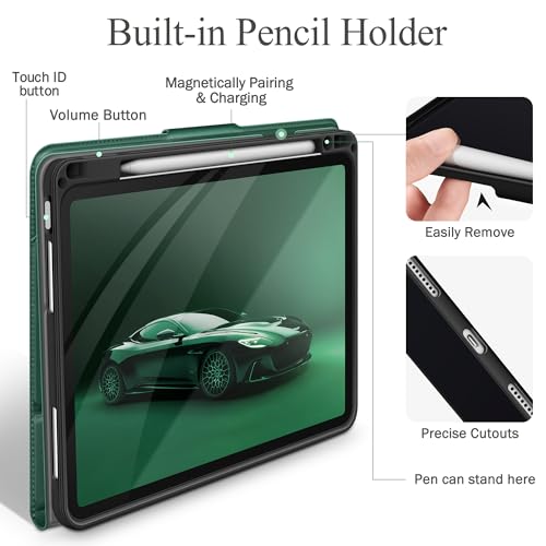 Image of auaua Case for iPad Air 13 inch M4 /M3 /M2, Green