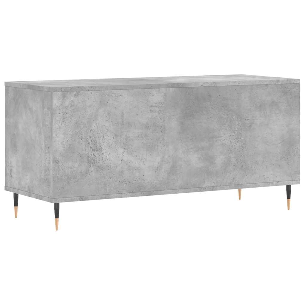 vidaXL Szafka na płyty, szarość betonu, 100x38x48 cm, szafka na winyle, szafka RTV, szafka pod TV, szafka na płyty winylowe, szafka multimedialna