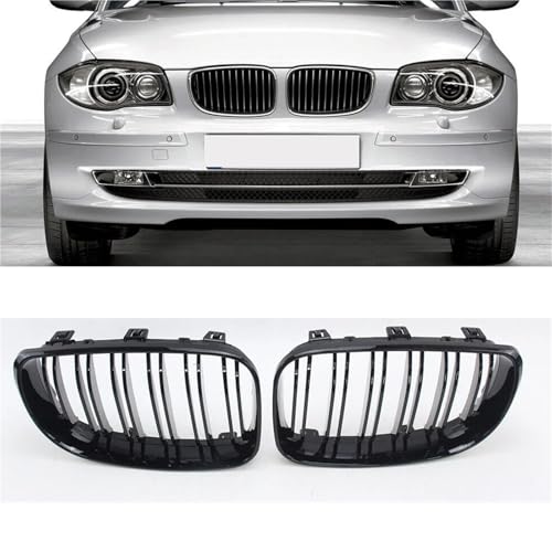 Rejilla delantera de doble listón para BMW Serie 1 E81 E87 E82 E88 2