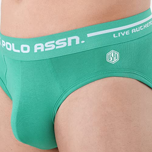 Image of U.S. Polo Assn. Men Logo Waistband Cotton Stretch IYAH Briefs - Pack of 2