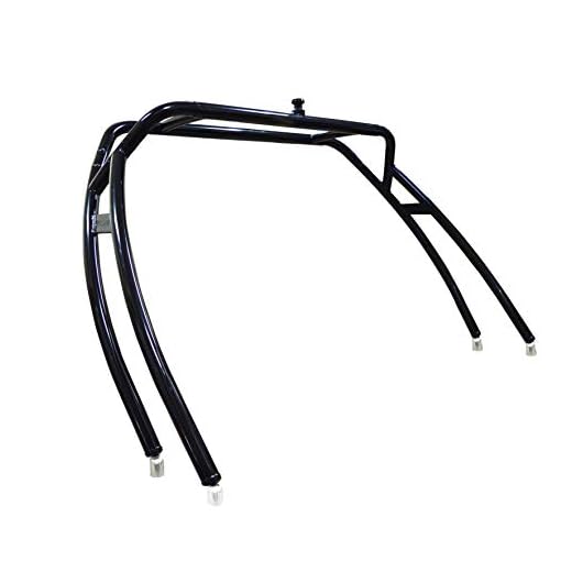 Reborn Tower Launch Reverse Arch Universal Wakeboard Boat Tower - Fits Boats with Beams 78" - 106" - Easily Folds Down - Seamless 2.25inch 6063 Aircraft Aluminium Tubing (Black)