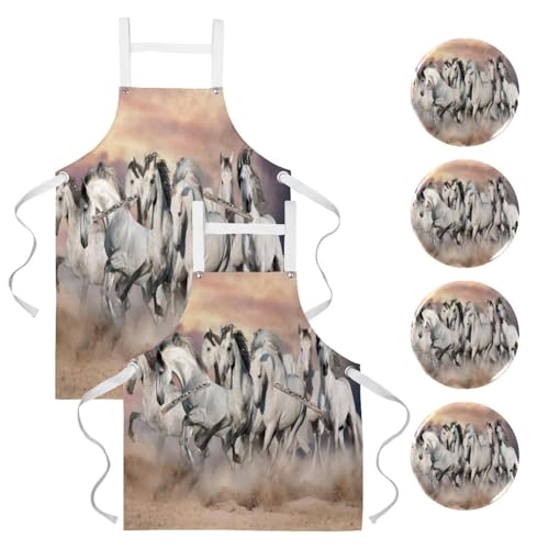 Tablier de cuisine anti tache et broches pour protéger vos vêtements