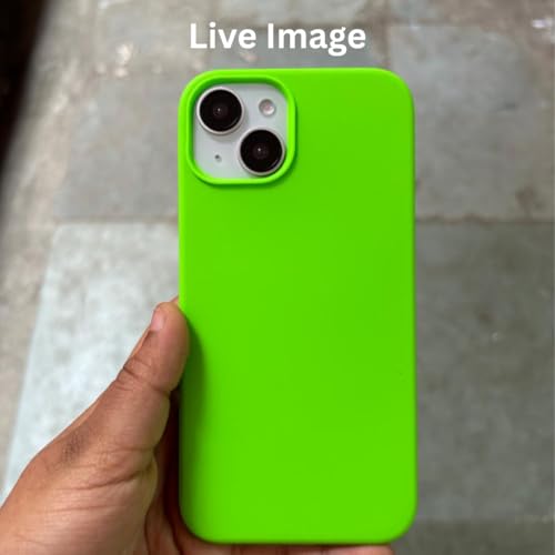 Image of Liquid Silicone Case Compatible for iPhone 13 | Slim Back Cover | Soft Touch Bumper | Shockproof Drop Protection | Microfiber Cloth Inside | Sleek Solid Design
