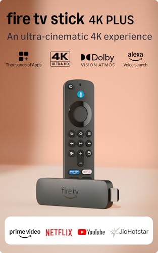 Image of Amazon Fire TV Stick 4K Plus (newest model), Alexa Voice Search, Cinematic 4K streaming with HDR10+, Wi-Fi 6, Dolby Vision /Atmos
