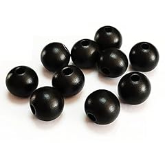 20mm black wood beads