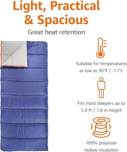 Image of Astrophile Sleeping Bag for Adults - Winter Sleeping Bags Certified for Temperatures 4C to 10C - Mummy Shape Foldable Camping Bed Height Upto 6'5 inchfeet - Travel Accessory for Camping, Hiking, Trekking (s6)