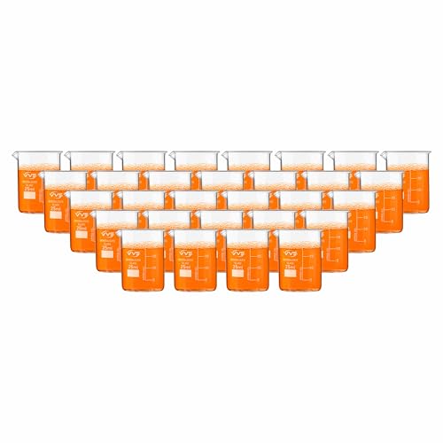 Image of VVS Borosilicate Glass Beaker 25ml pack of 30 of For School College, Lab Laboratry and professional use