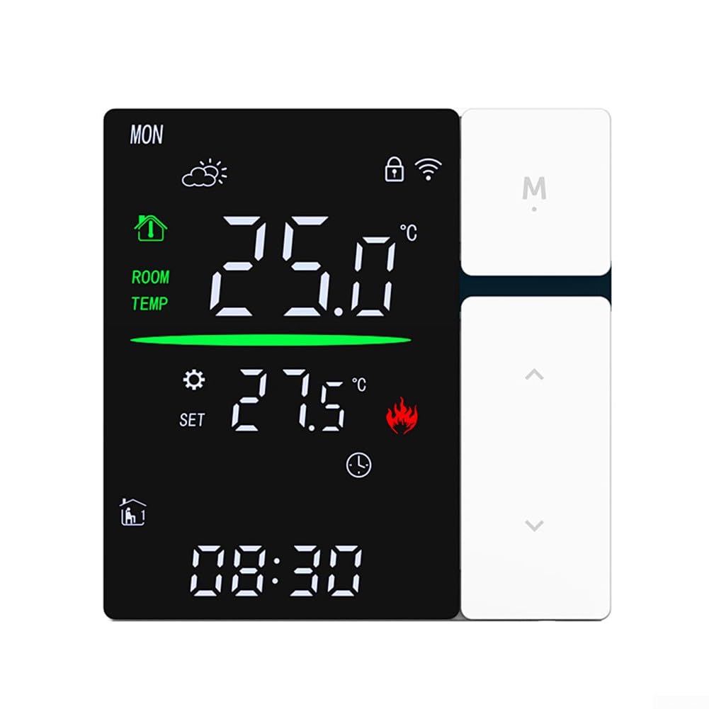 Termostato inteligente Tuya 316A con WiFi, asistente de voz compatible con Alexa y Assistant, control remoto para calefacción de suelo eléctrico y sistemas de caldera de gas a través de la aplicación