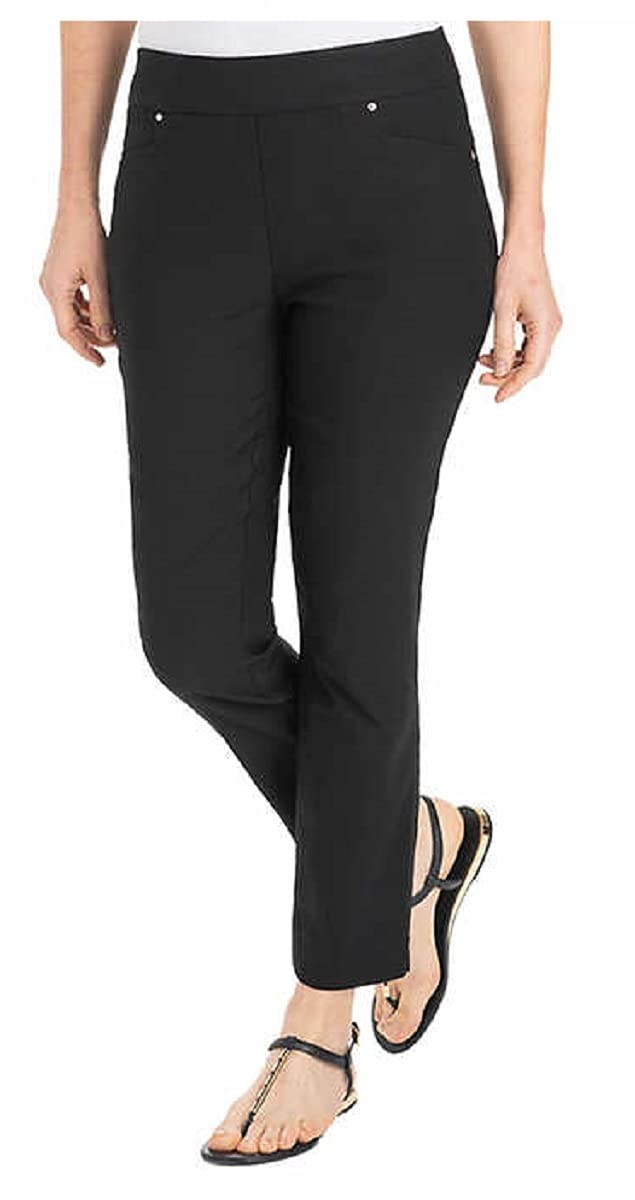 Hilary Radley Ladies Pull On Ankle Pants Black XX-Large