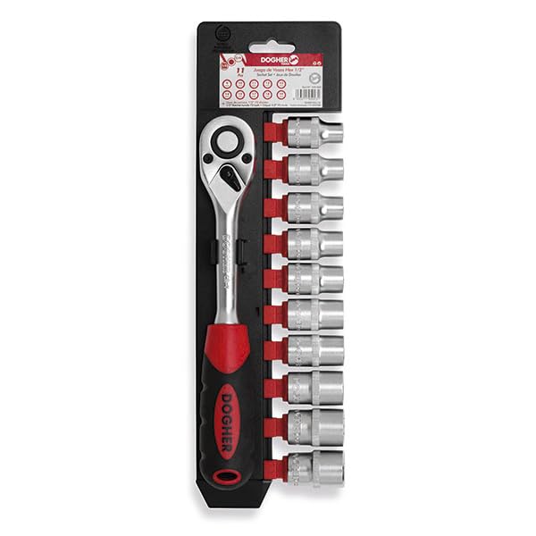 Verre bihexagonal 1/2 Dogher 530-062 set 11 pièces anti-rip