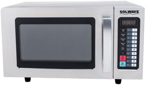 Mw1000t Stainless Steel Commercial Microwave with Push Button Controls - 120v, 1000w