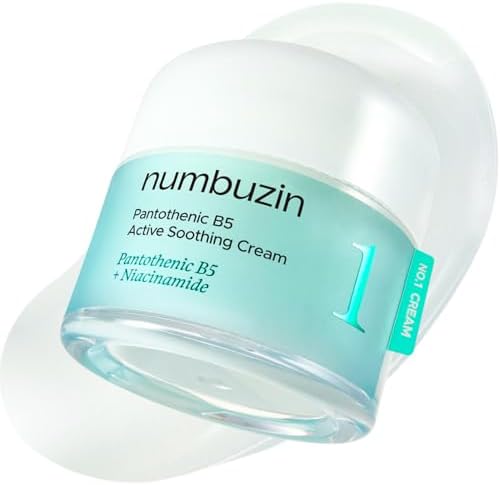 numbuzin No.1 Pantothenic B5 Active Soothing Cream | Remove sebum and skin troubles, Pantothenic acid, Korean Skincare Gift for Women | 2.70 fl oz
