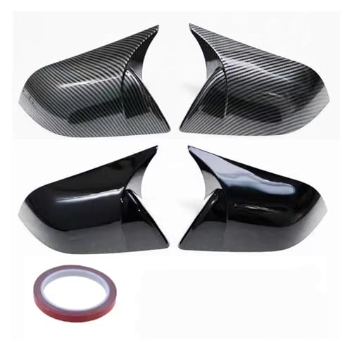 Capuchons de rétroviseur Tesla Model 3 motif carbone look sportif dynamique - 5
