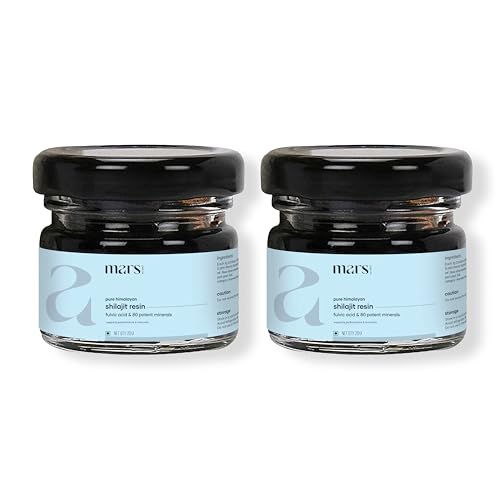 Mars by GHC Himalayan Organic Shilajit Resin | Natural Resin Sourced from the Himalayas | Supports Vitality, Energy & Overall Wellness | 15g | Pack of 2
