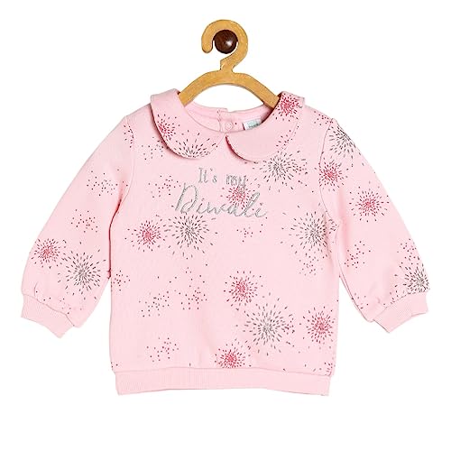 Image of miniklub Baby Round Neck Full Sleeve Full Length Knitted Cotton Clothing Set, Pack of 2 (Light Pink Color)