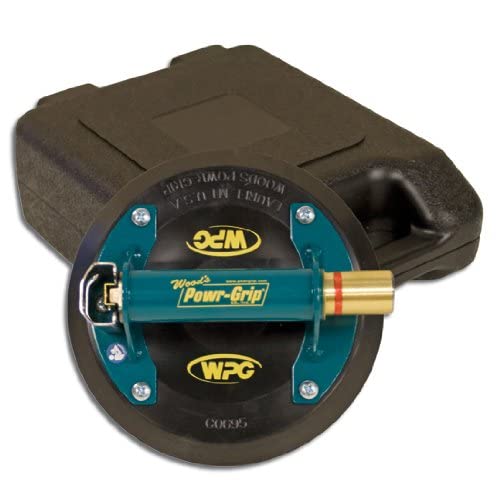 Bohle Saugheber Powr-Grip Pumpensauger Metall N4950 - Metallgriff, Messingkolben, 200 mm Saugscheibe, 57 kg Tragkraft - Optische Vakuumkontrolle, Lieferung im Kunststoffkoffer - Vakuumpumpe, Metallic