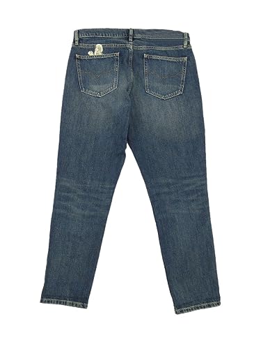 Lauren Ralph Lauren Women's Lace Patchwork Tapered Jeans (16, Indigo)2