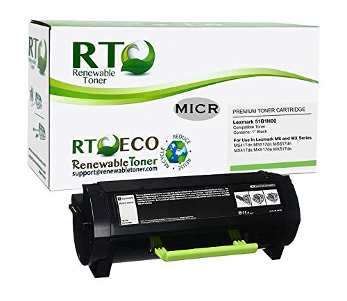 Toner 51B1H00 MICR impression chèque haute sécurité Lexmark MS517 MX617