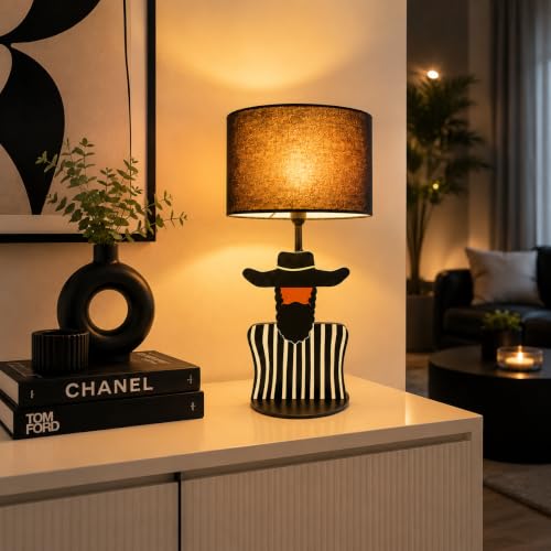 Image of THE GRANDEUR Vintage Gentleman Artistic Table Lamp, 41 cm