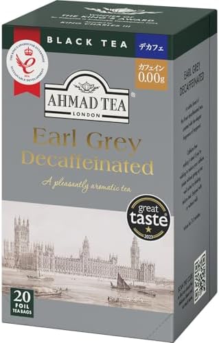 Ahmad Tea, Decaffeinated Earl Grey Tea, 20 Tagged and Aluminium Foil Envelopes