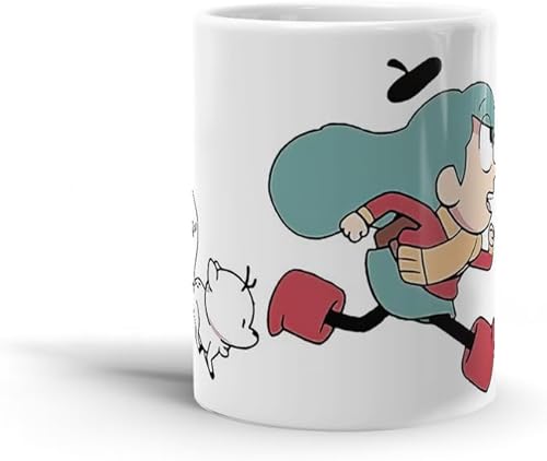 Taza de café de cerámica blanca Hilda lavavajillas boda vacaciones y seguro 15 11 oz taza ramita fiesta correr té cumpleaños microondas hogar