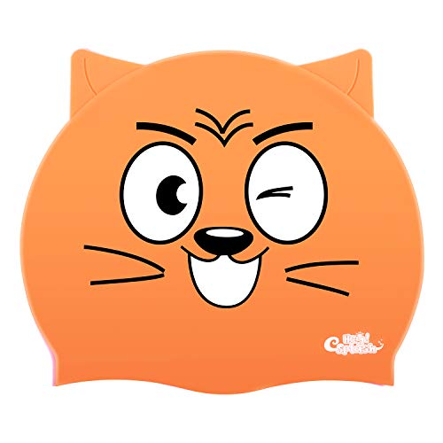 HeySplash Casquettes Bonnet de Bain d'enfants, Chapeau de Natation Imperméable, Silicone Haute...