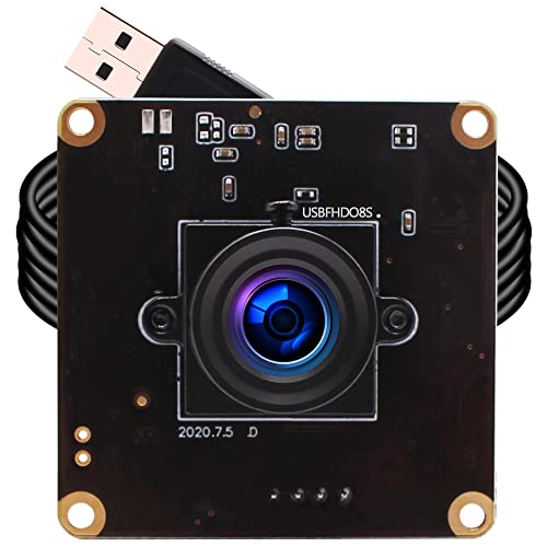 ELP 2MP High Speed USB Camera Module for Computer - 1080P Mini UVC USB2.0 Webcam Board CMOS OV4689...