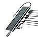 Produktbild USB C Laptop Dockingstation,12 in 1 USB C Hub,Dual Monitor HDMI für HP Dell XPS, Universal-USB-C-Hub Thunderbolt-Dock Triple-Display auf 2 HDMI 4K,VGA,Ethernet,3USB,PD,SD/TF,3,5MM