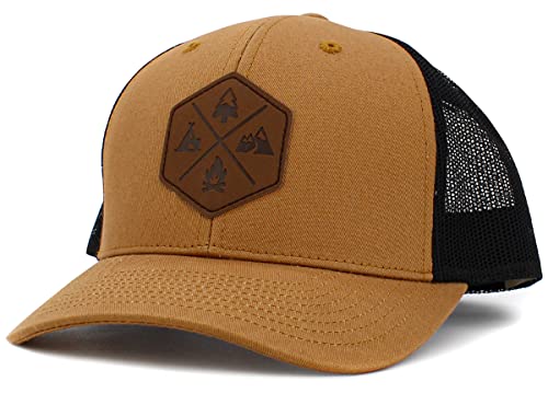Image of KBETHOS Men's Women's Explore The Outdoors Mountains Scenery Unisex Trucker Baseball Cap