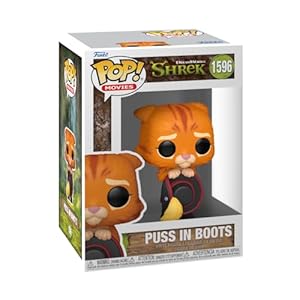 Funko Pop Movies: Shrek Dream Works 30th,Puss In Boots In Boots, Figura de Vinilo Coleccionable, Idea de Regalo, Mercancia Oficial, Juguetes para Niños y Adultos, Movies Fans