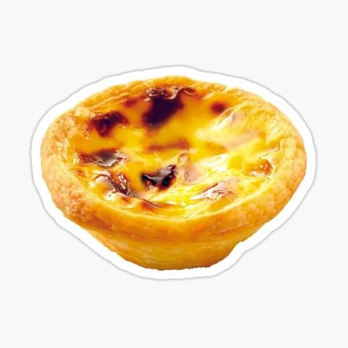 Hong Kong Style Egg Tarts Custard Dessert Vinyl Sticker (5"