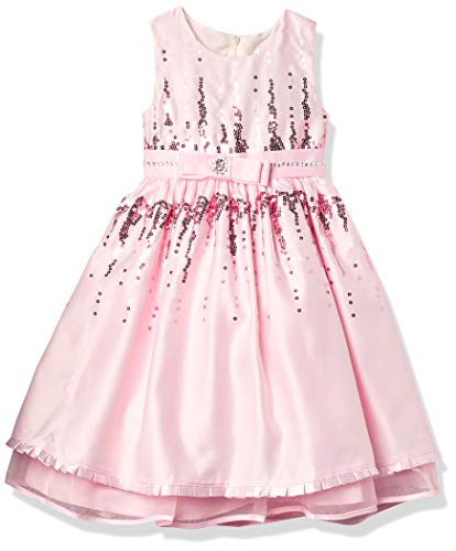 Girls' One Size Sleeveless Sequins Dress