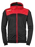 Kempa Herren Emotion 2.0 Kapuzenjacke Jacke, schwarz/Rot/Gelb, S