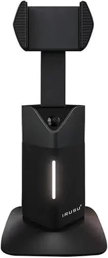 Irusu Smart Track AI Gimbal Mobile Holder with Automatic Rotating 360 Degree AI Tracking Holder for Smartphones for Hands-Free Camera Content…