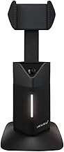 Irusu Auto Face Tracking Tripod, 360° Rotation Mobile Holder for Smart Video & Photo Shooting No App Needed, Gimbal Stabilizer with Gesture Control for Vlog, Streaming & Video Recording