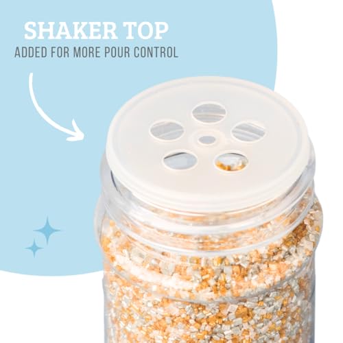 Image of Sweets Indeed Sprinkles, Edible Sprinkle Sugar Mix, Perfect for Cake Decorations, Baking, Ice Cream, Cookies, Cupcake Topper, 5 ounces (Glitz)