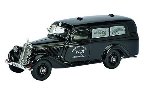 Preisvergleich Produktbild Schuco 450881300 - Mercedes Benz 170V Bestattungswagen, Resin, Mastab 1:43, schwarz