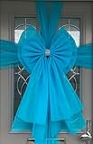 Der Organza ist ca. 9 m lang und 40 cm breit und hat ein schieres Finish