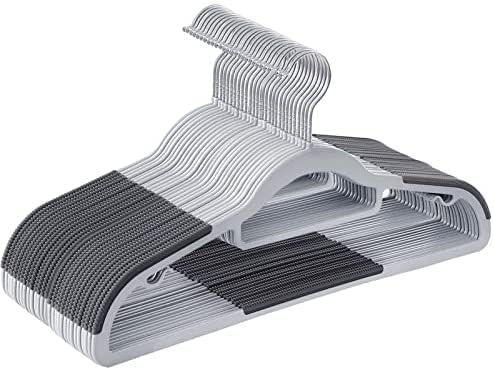 HOLLIO 30 Pcs Plastic Hangers Heavy Duty Clothes Hangers with Non-Slip Pads Space Saving 0.2" Thickness Super Lightweight Organizer Clothes Hanger for Wardrobe,Multi Purpose Use for Clothing Hanging (B0BHR94M98) Amazon Price History, Amazon Price Tracker