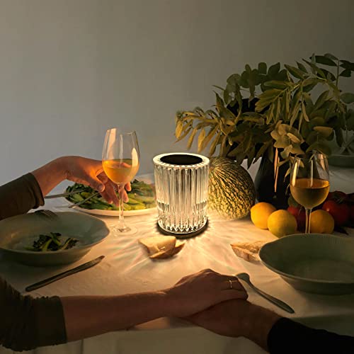 Crystal Table Lamp With Touch Control And Remote Control, 16 Colors Changing Usb Charging Night Light Rose Diamond Acrylic Crystal Romantic Nightstand Lamp For Bedroom Living Room #TOP1