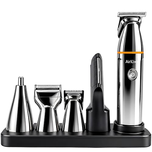 Image of All in One Trimmer for men - Beard, Body, Hair, Nose & Ear | Full Body | Electric Shaver | Suitable for private parts | IPX7 Waterproof | 90 Min Runtime | Magnetic Blades | 1 Year Warranty | Full Chrome Body
