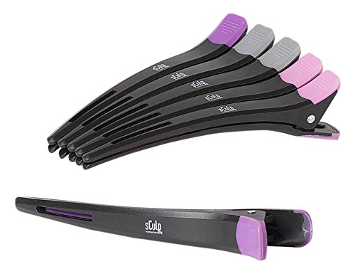 sculpby Hair Clamps Silicone Touch – Pack of 6