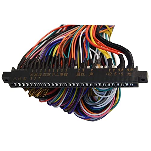 image for DAGIJIRD 28-Pin Wiring Cable DIY Cabinet Wiring Harness Cable 2-Player