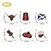Scotland Themed Cupcake Toppers, Scottish Sign - Western Cowgirl Birthday Party Decor - Scottish Baby Shower Party Decoration