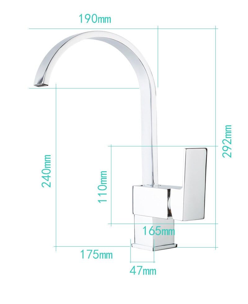 Robinet mélangeur d'évier de grue eau chaude froide pour lavabo