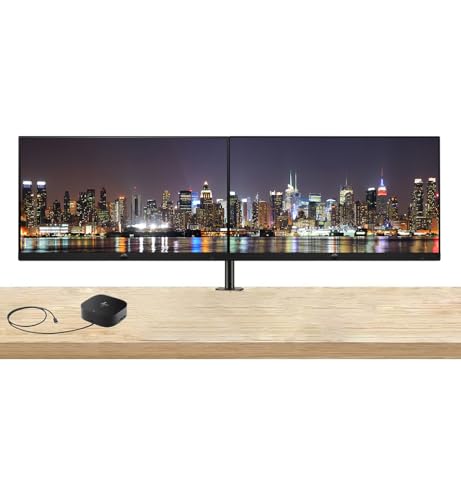 Image of HP Series 3 Pro 27-inch 327ph Full HD (1920 x 1080) LCD IPS Monitor, 2-Pack Bundled with - VGA, DisplayPort, Speakers Bundled with Desk Mount Dual Monitor Stand & USB-C Multiport G5 Dock