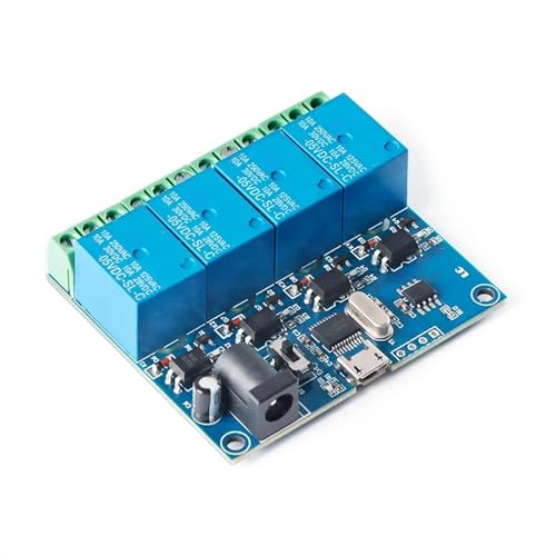 Interruptor inteligente LCUS-4 de 5V 4 canales USB módulo de relé puerto serie BSG de 1 unidad 3